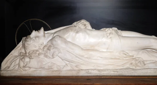 Христос Гробнице Статуя Церкви Святого Франциска Ксаверия Париже Франция — стоковое фото