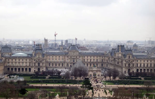 Tuileriák Kertje Louvre Párizs Franciaország — Stock Fotó