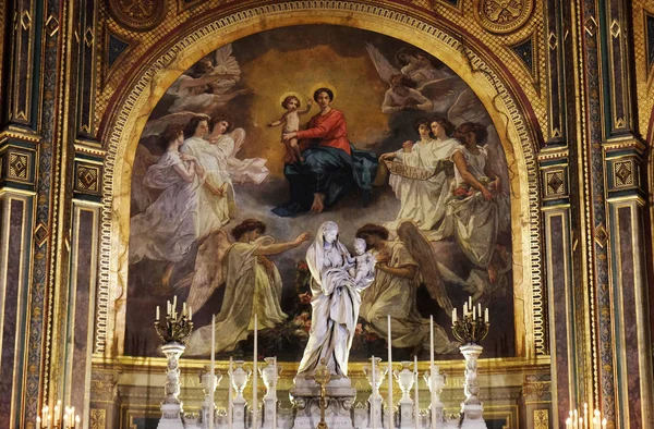 Capilla Virgen María Iglesia San Eustaquio París Francia — Foto de Stock