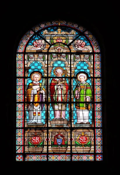 Saint Denis Vitrais Igreja Saint Roch Paris França — Fotografia de Stock