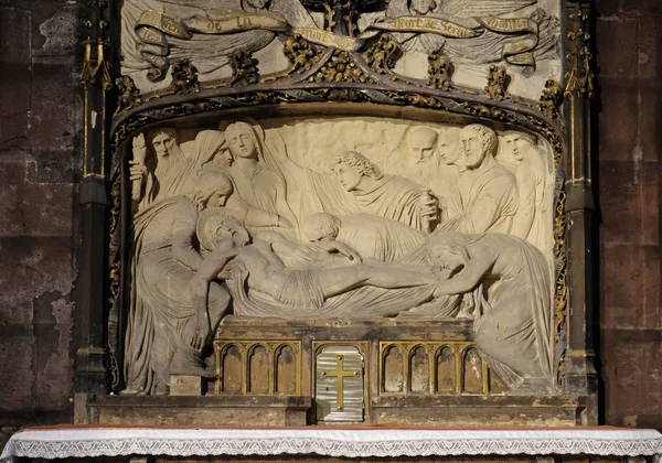 Ενταφιασμός Του Χριστού Βωμό Στην Εκκλησία Saint Germain Auxerrois Στο — Φωτογραφία Αρχείου