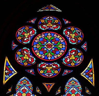 Vitray pencereler Eugene'de Saint - Aziz Cecilia Kilisesi, Paris, Fransa 