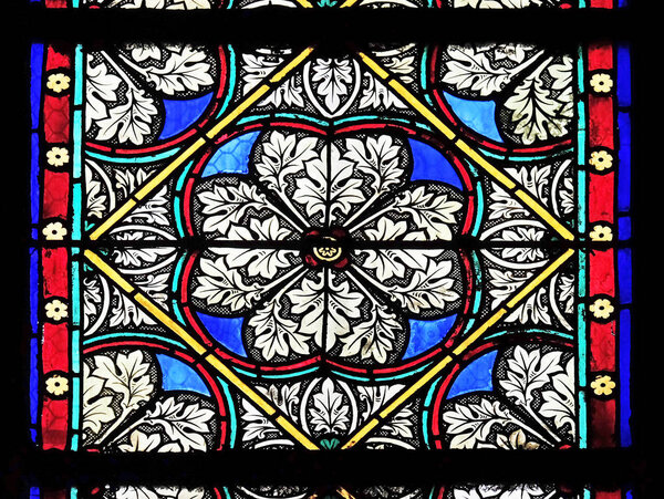 Витраж церкви Сен-Жермен-л 'Осерруа в Париже, Франция
 
