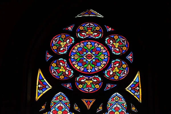 Vitraux Dans Église Saint Eugène Sainte Cécile Paris France — Photo