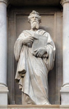 Musa, heykelin Saint Augustine Kilisesi Paris, Fransa'nın üzerine 