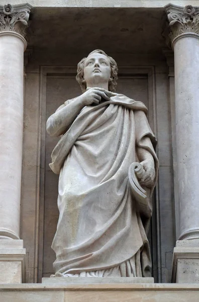 Daniel Statue Auf Der Fassade Der Kirche Saint Augustine Paris — Stockfoto