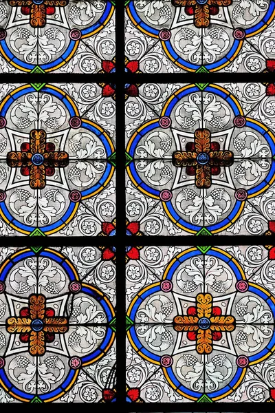 Stained Glass Window Saint Augustine Church Paris France — Stock Photo, Image