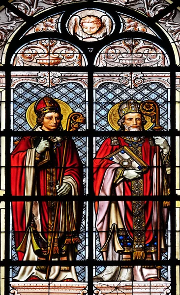 Saint Hilarius Saint Augustine Vitray Pencere Saint Augustine Kilisesi Paris — Stok fotoğraf
