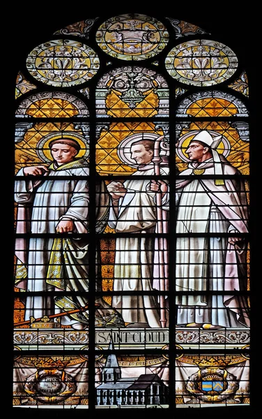 Heilige Wolke Kirchenfenster Der Kirche Saint Augustine Paris Frankreich — Stockfoto