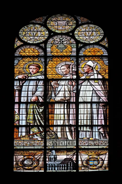 Saint Cloud Glasraam Kerk Van Heilige Augustinus Parijs Frankrijk — Stockfoto