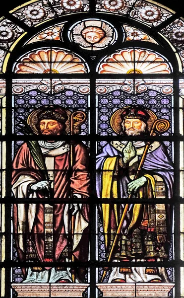 Sint Ignatius Sint Polycarpus Glasraam Kerk Van Heilige Augustinus Parijs — Stockfoto