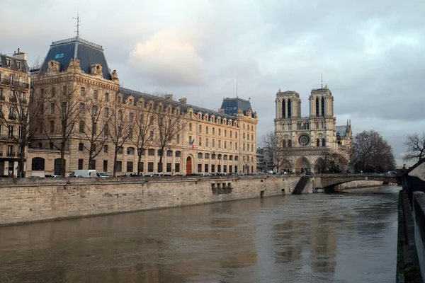 Katedra Notre Dame Paryż Wpisanego Listę Światowego Dziedzictwa Unesco Paryżu — Zdjęcie stockowe