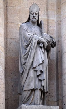 Saint Honoratus Amiens, heykeli Paris'te Saint Roch Kilisesi'nin Portal 