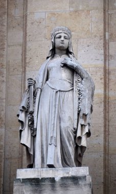 Saint Clotilde, heykeli Paris'te Saint Roch Kilisesi'nin Portal 