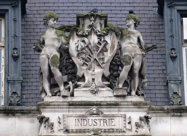 Rozet Van Industrie Achterkant Van Het Hotel Ville Het Stadhuis — Stockfoto