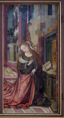 Meryem Ana, duyuru, ana sunak Wurzburg, Bavyera, Almanya Marienkapelle içinde