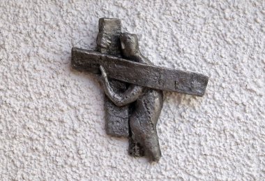 Munchen Blumenau, Almanya Lord kilisede görünümünü Maria Munz-Natterer tarafından oluşturulan şekilde haç