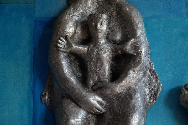 Bébé Jésus Adoration Des Mages Relief Par Maria Munz Natterer — Photo