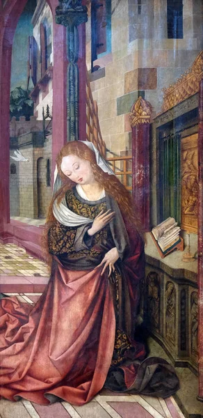 ドイツ バイエルン州 ヴュルツブルクの Marienkapelle に聖母マリアの受胎告知 主祭壇 — ストック写真