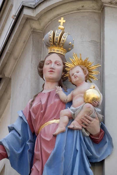 Vergine Maria Con Gesù Bambino Wurzburg Baviera Germania — Foto Stock