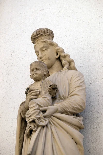 Virgen María Con Niño Jesús Wurzburg Baviera Alemania —  Fotos de Stock