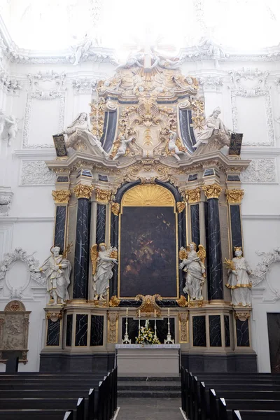 Saint Joseph Statue Deans Altar Wurzburg Cathedral Dedicated Saint Kilian — Stock Photo, Image