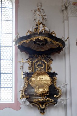 Minber Saint Martin Kilisesi Unteressendorf, Almanya