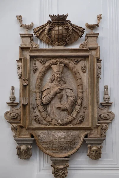 Minnesmärke Över Katedralen Profossen Franz Ludwig Faust Von Stromberg Würzburg — Stockfoto