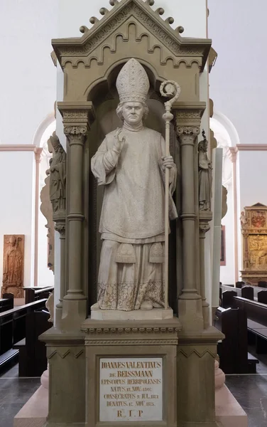 Conmemoración Tumba Del Obispo Johann Valentin Von Reissmann Catedral Wurzburg —  Fotos de Stock