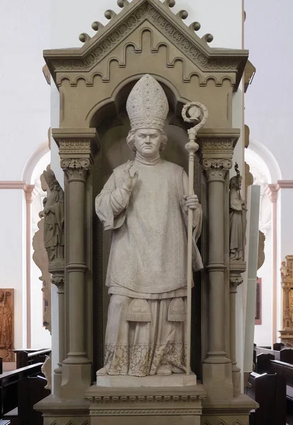 Conmemoración Tumba Del Obispo Johann Valentin Von Reissmann Catedral Wurzburg — Foto de Stock