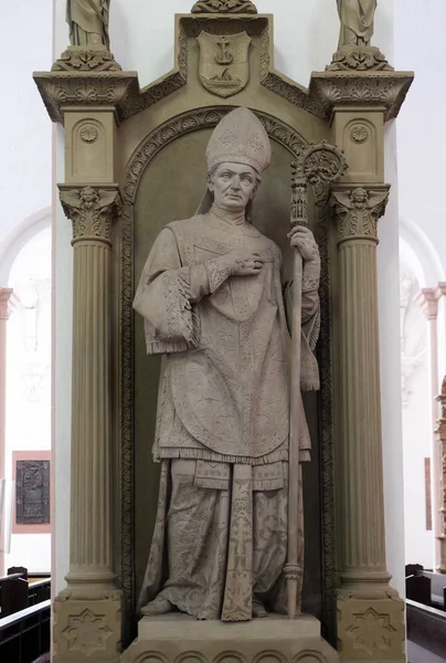 Conmemoración Tumba Del Obispo Georg Anton Von Stahl Catedral Wurzburg — Foto de Stock