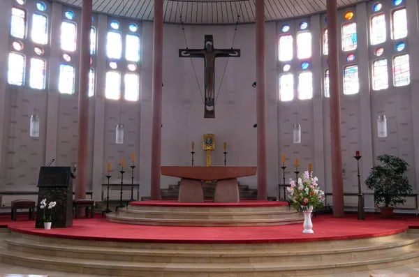 Kutsal Rahibeler Manastırı Kilisede Çapraz Gemunden Almanya — Stok fotoğraf