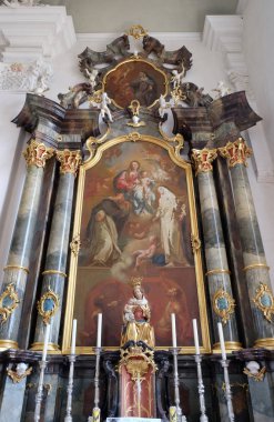 Unteressendorf, Almanya'da Saint Martin kilisede kutsal tespih altar