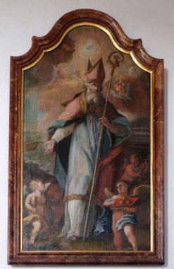 Saint Nicholas, mihrabını Saint Martin Kilisesi Unteressendorf, Almanya