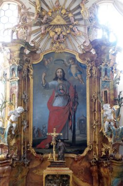 Aziz Jude Cistercian Manastırı, Bronbach Reicholzheim Wertheim, Almanya yakınındaki Havari sunak