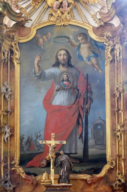 Aziz Jude Cistercian Manastırı, Bronbach Reicholzheim Wertheim, Almanya yakınındaki Havari sunak
