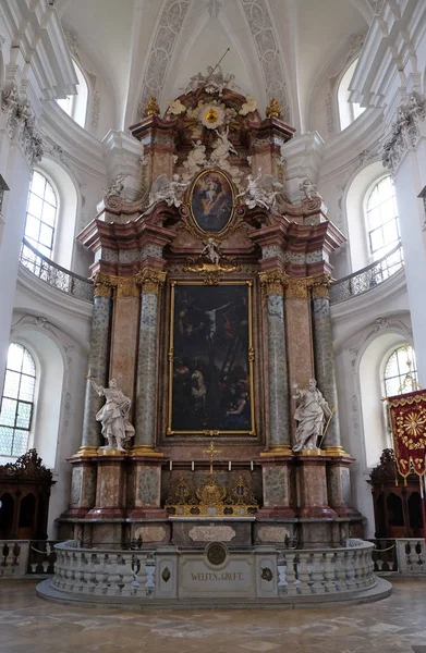 Altar Santa Sangre Basílica San Martín Oswald Weingarten Alemania — Foto de Stock