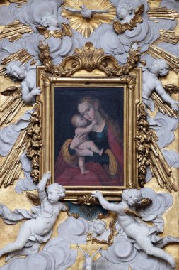 Meryem Ana ile bebek İsa, Meryem Ana sunak Bazilikası St Martin ve Oswald Weingarten, Almanya