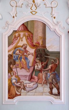 Johann Adam Remele Joseph Hall, Cistercian Manastırı, Bronbach Reicholzheim Wertheim, Almanya yakınındaki Frescoe tavan