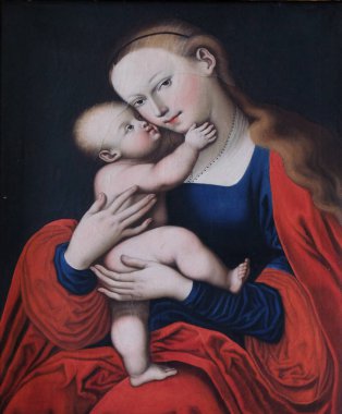 Meryem Ana sunak Saint Nicholas Kilisesi içinde Petschied Luson, İtalya