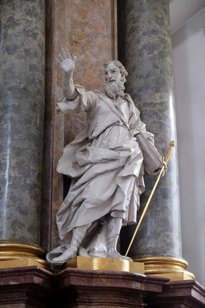 Saint Paul Staty Det Heliga Blodet Altaret Den Basilica Martin — Stockfoto