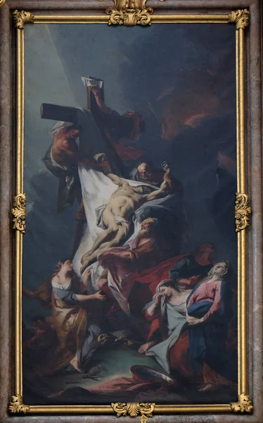 Crucifixion Autel Dans Basilique Saint Martin Oswald Weingarten Allemagne — Photo