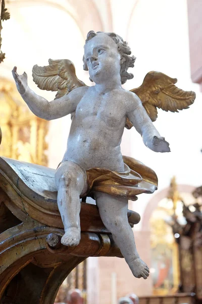 Statua Dell Angelo Sull Altare Lapidazione Santo Stefano Protomartire Nell — Foto Stock