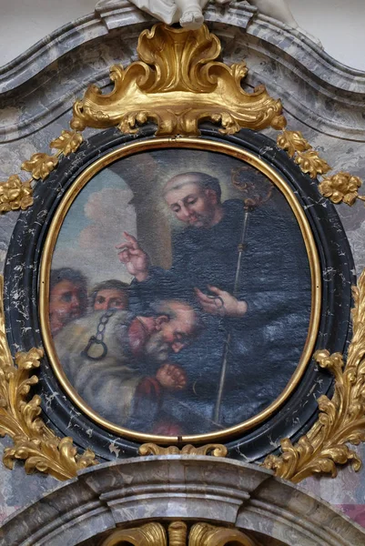 Leonard Ketten Heiliger John Nepomuk Altar Der Basilika Des Martin — Stockfoto