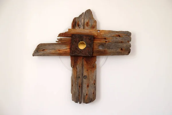Kříž Klášteře Sester Svatého Kříže Hegne Německo — Stock fotografie