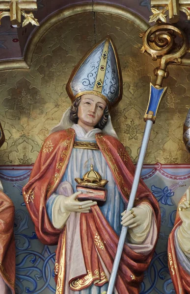 Saint Nicholas Heykel Petschied Luson Italy Yakınındaki Saint Nicholas Kilisede — Stok fotoğraf
