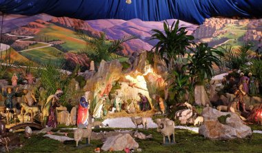 Doğum sahnesi, Saint Francis Assisi kilisenin Zagreb Noel kreş