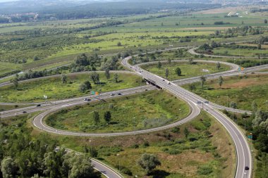 Zagreb, Hırvatistan hava atış karayolu A1 yakınındaki
