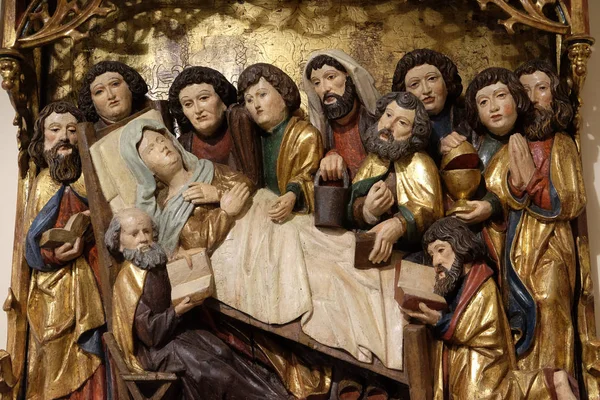 Morte Della Vergine Maria Cappella Del Centro Ciechi San Raffaello — Foto Stock