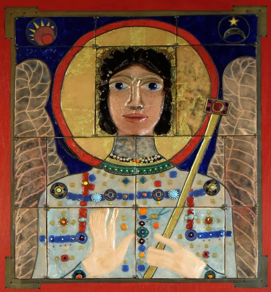 大天使拉斐尔 在盲人中心圣拉斐尔在博尔扎诺 意大利 — 图库照片